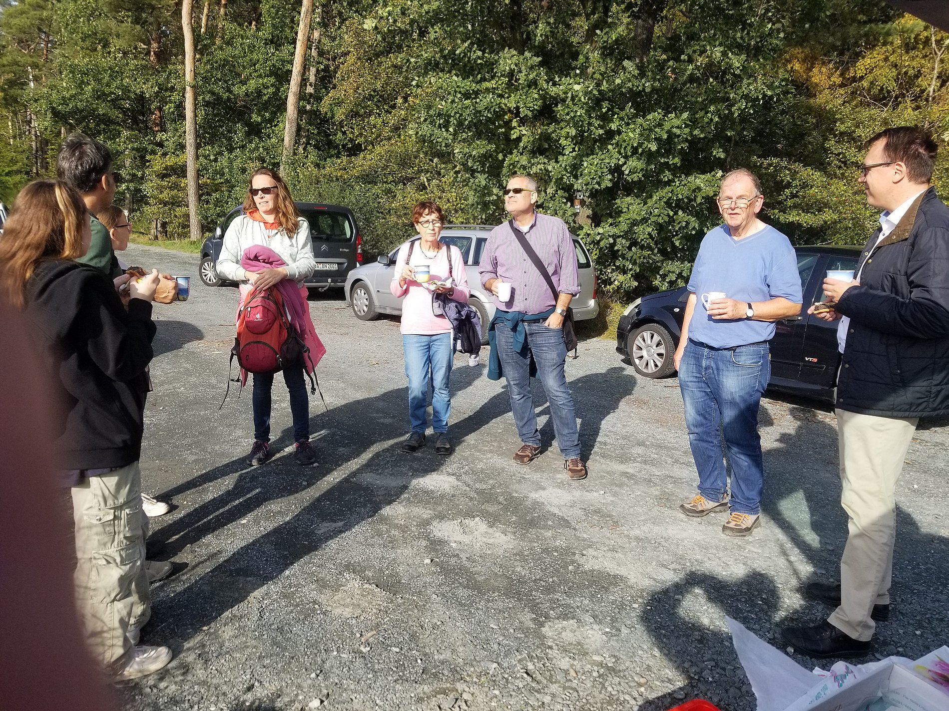 Abschluss mit Kaffee und Kuchen.